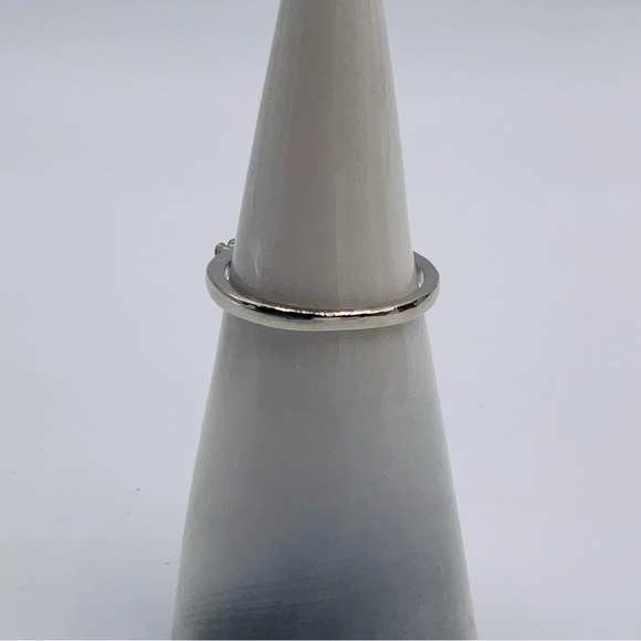 Rhinestone Ring Size 7 Clear Crystal Silver Plated Wedding Jewelry Promise Gift - Picture 6 of 7